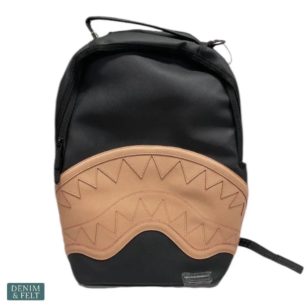Sprayground‎ Grand Tourer Backpack Black/Tan Shark Limited Edition NWT/NEW!!